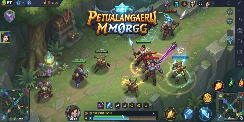 Tampilan screenshot gameplay seru di dunia 6RT MMORPG.