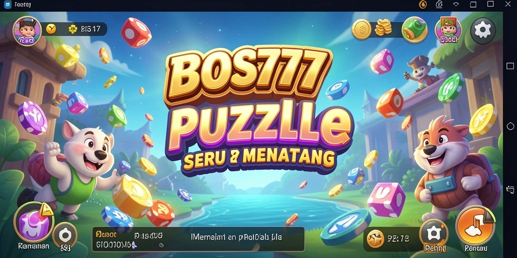 Screenshot menunjukkan gameplay yang menarik dan penuh warna dari BOS777.