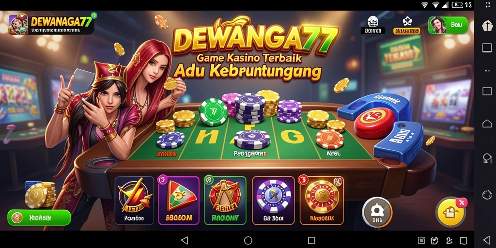 Tampilan gameplay seru di DEWANAGA77 dengan berbagai pilihan permainan Kasino.