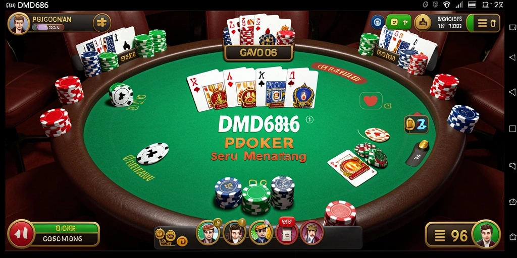 Tangkapan layar DMD686 menunjukkan pengalaman bermain Poker yang mengasyikkan.