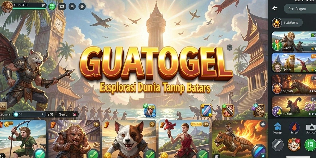 Menggambarkan aktivitas seru dalam eksplorasi dunia Open World.