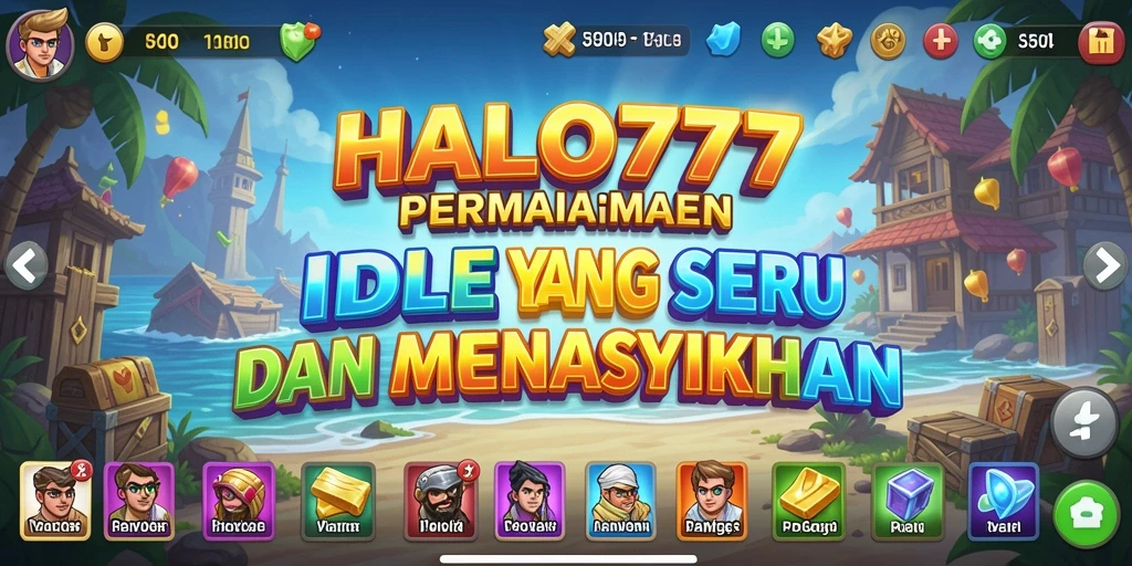 Screenshot utama HALO777 menampilkan grafik gameplay Idle yang menarik.