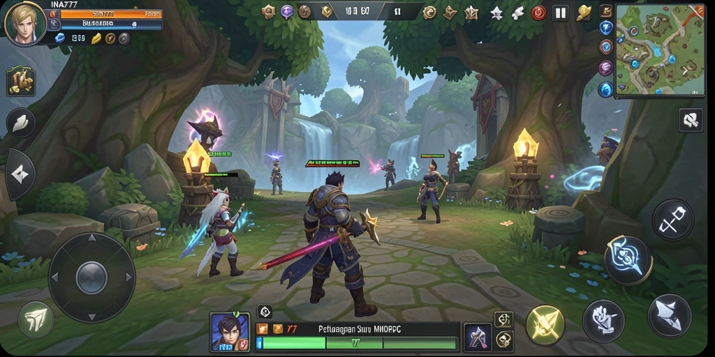 Screenshot gameplay <strong>INA777</strong> yang menunjukkan pertempuran seru antarpemain.