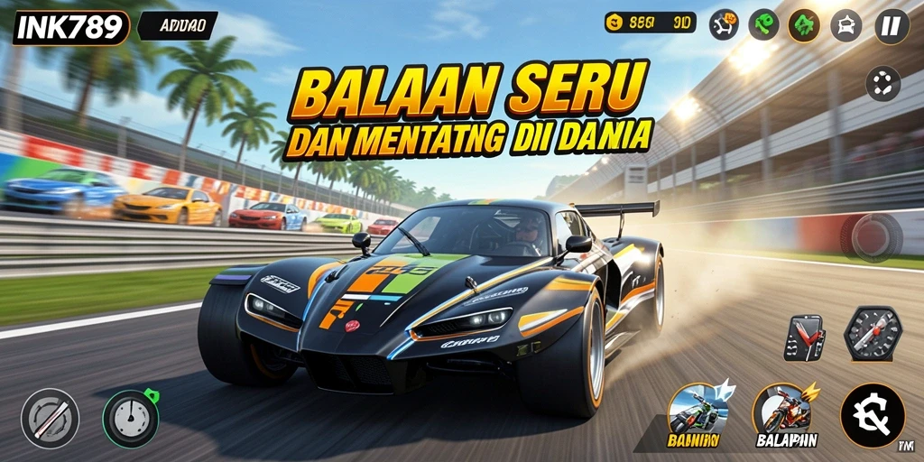 Gameplay seru dan menegangkan di INK789 dengan banyak kendaraan.