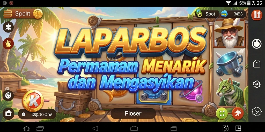 Gameplay LAPARBOS menunjukkan mesin slot yang dinamis dan menghibur.