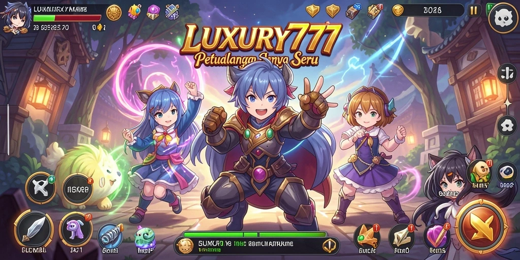 Gameplay seru dan menakjubkan dari LUXURY777 yang penuh karakter Anime.