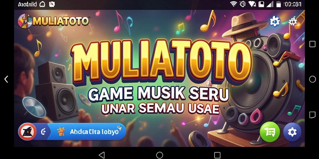 Tangkapan layar menunjukkan momen seru saat bermain game musik.