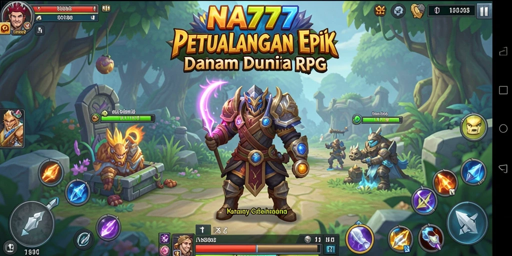 Tampilan gameplay epik di dunia RPG NA777.