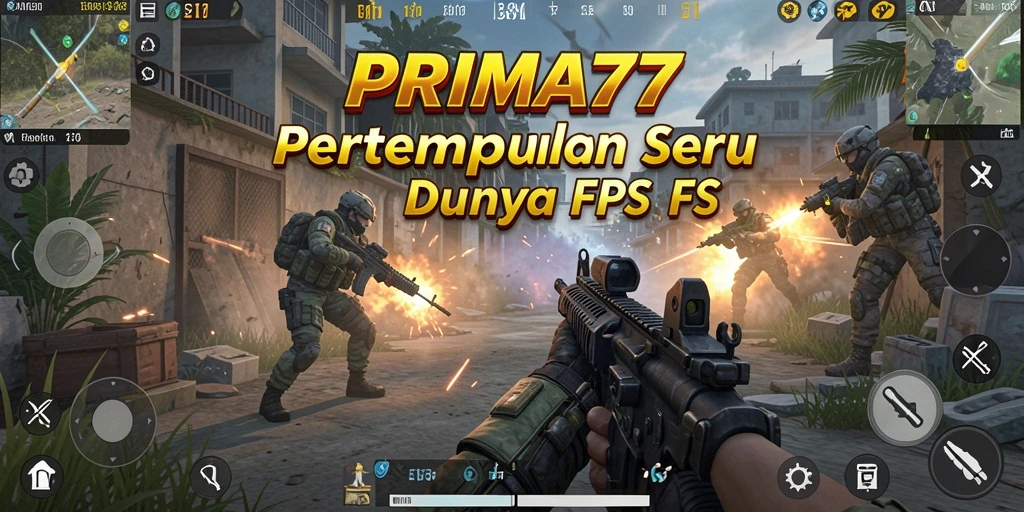 Tampilan permainan seru di dalam PRIMA77 dengan aksi tembak-menembak intens.