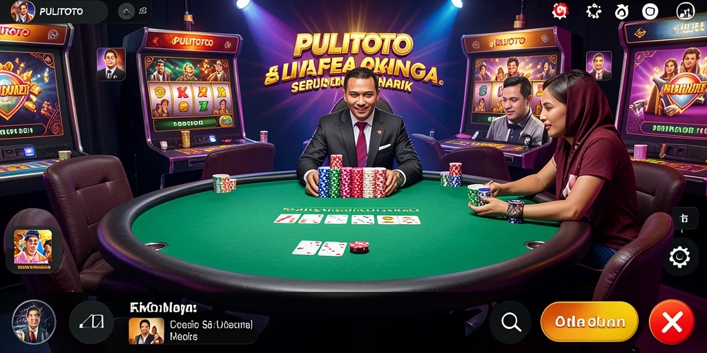 Tampilan gameplay Live Casino yang seru dari PULITOTO.