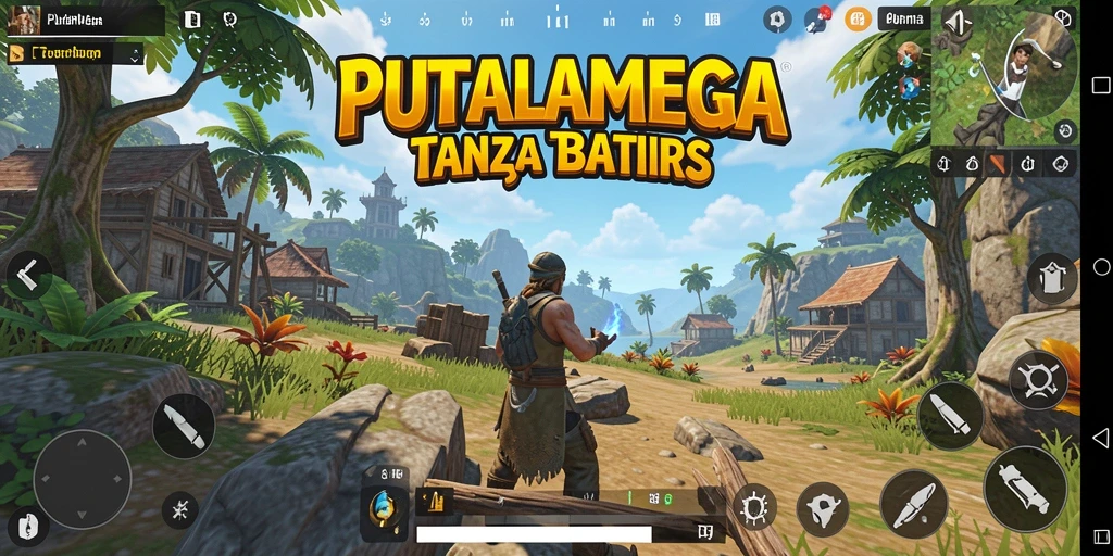Tampilan screenshot PUTARMEGA menampilkan lingkungan indah dalam dunia terbuka.