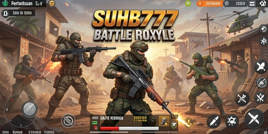 Screenshot gameplay intens dari pertempuran dalam SUHU777.