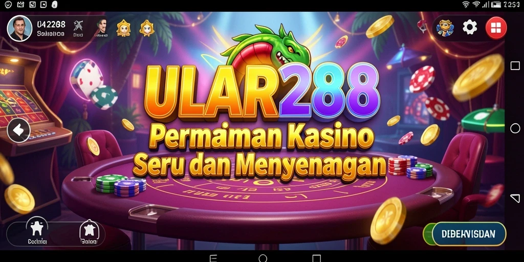 Tampilan gameplay seru ULAR288 dengan berbagai permainan Kasino.