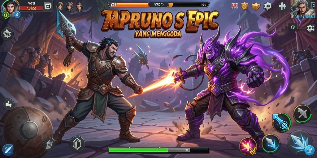 Tangkapan layar V21 menampilkan aksi pertarungan yang menegangkan.