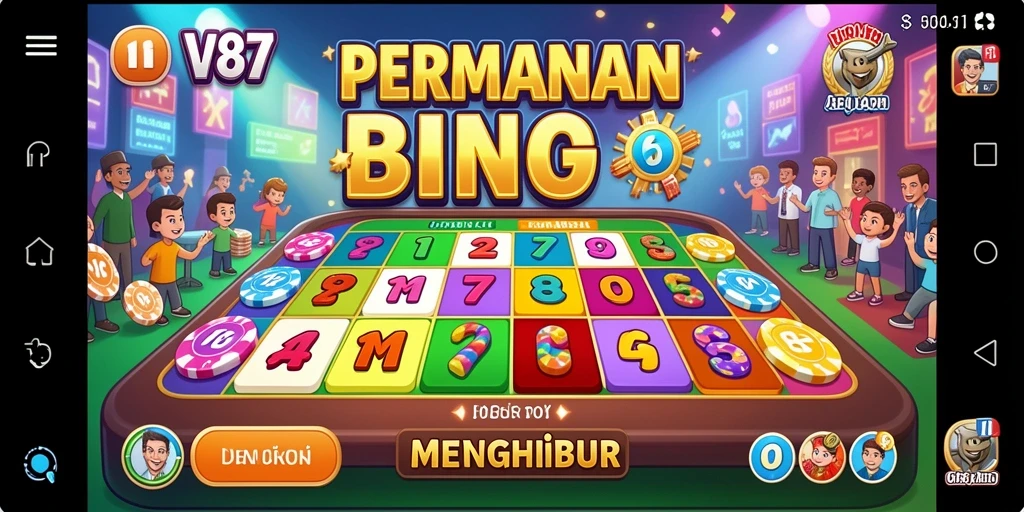 Tangkapan layar gameplay V87 yang penuh aksi Bingo.