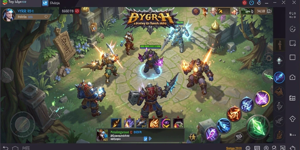 Tampilan gameplay seru dalam dunia ARPG YYRR.